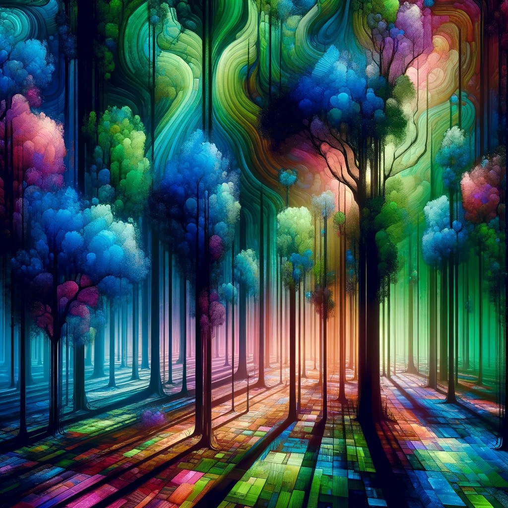 Rainbow forest